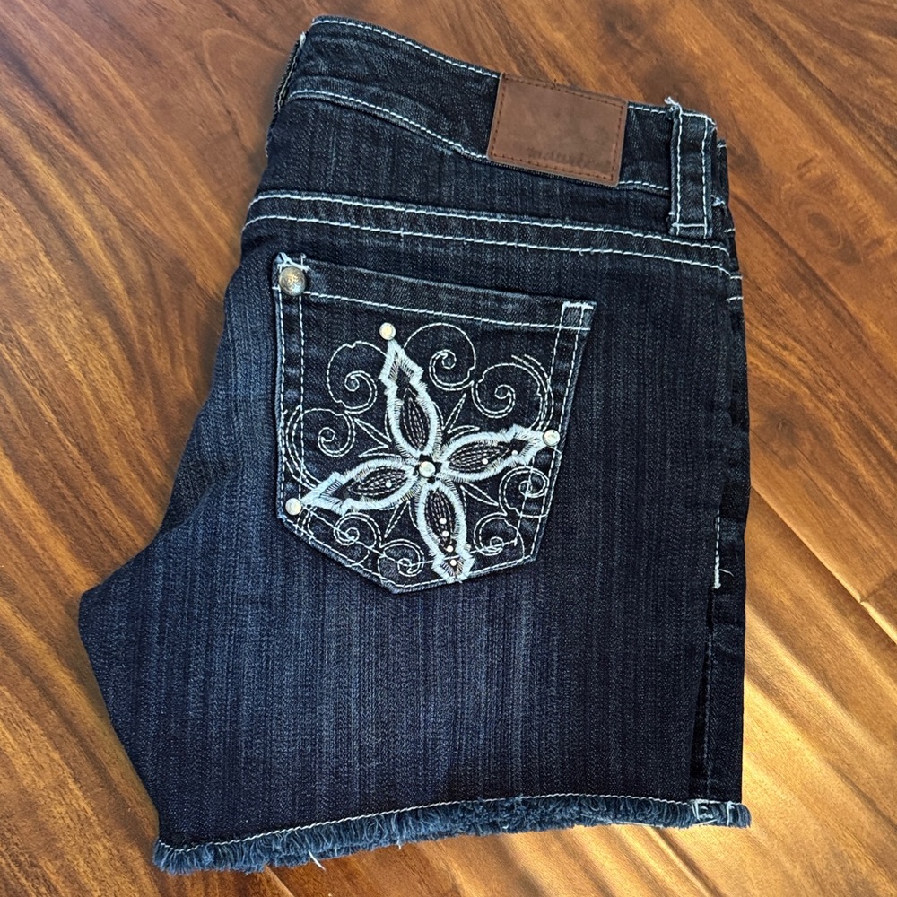 Maurices Women's Dark Blue Jean Shorts